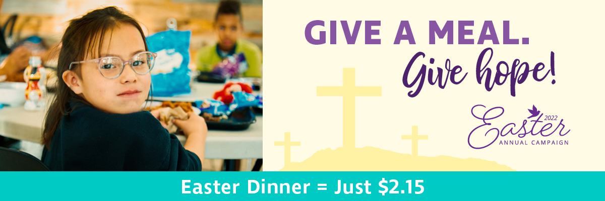 Give a meal and hope this Easter